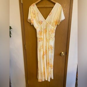 Free People "Laura Printed Maxi Dress" size small